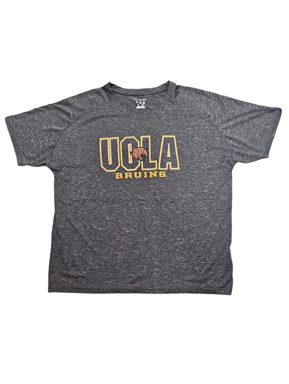 Champion Elite UCLA Bruins Performance T-Shirt Mens 2XL Gray Short Sleeve NCAA